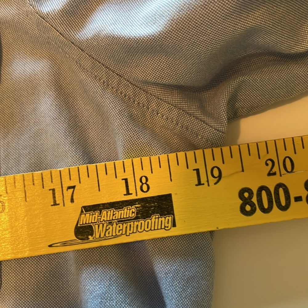 Talbots Chambray 1/4 Button Pullover With Silver … - image 7